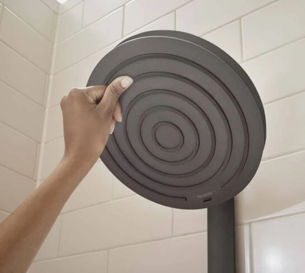 Душевая система с термостатом Hansgrohe Pulsify S 24241670 черный матовый