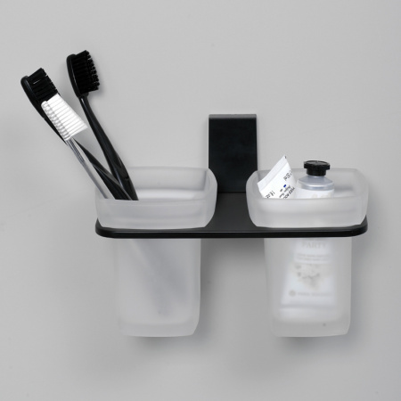 Стакан для зубных щеток двойной WasserKRAFT Abens K-3228D