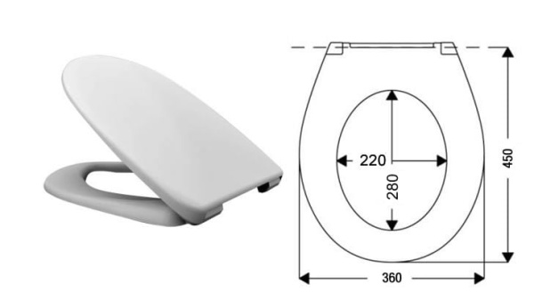 Сиденье и крышка Ideal Standard Oceane P441001