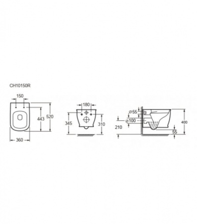 Унитаз подвесной Grossman GR-P3013