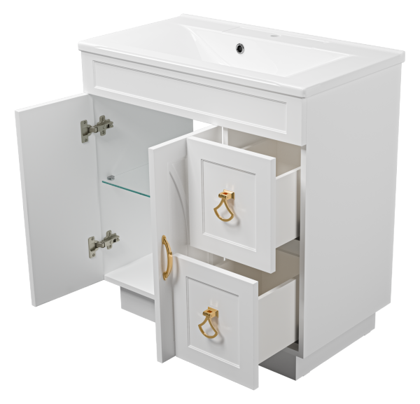 Тумба под раковину Misty Амбра 80  П-Амб0080-011-2Я