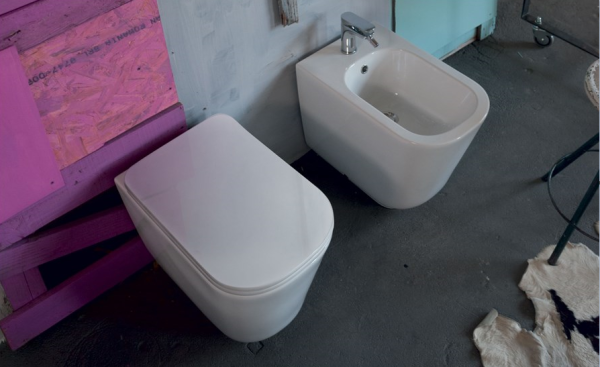 Биде напольное Kerasan Tribeca 512030 белый матовый