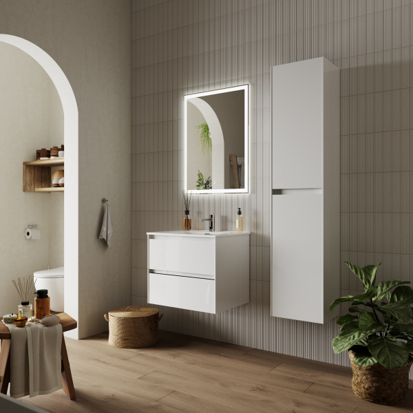 Тумба под раковину Sancos  Cento CN60W белый глянец