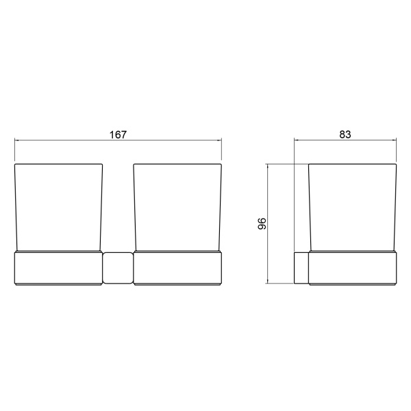 Стакан для зубных щеток Timo Selene 14034/03