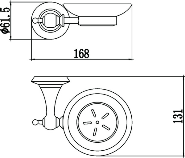 Мыльница стеклянная Savol S-06959W