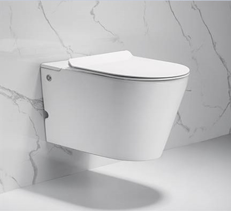 Подвесной безободковый унитаз Cerutti Spa Argentera Aria C-380C с импульсным смывом, сиденье Soft Close, белый