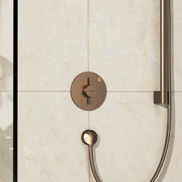 Смеситель для душа Hansgrohe DuoTurn S 75618140 шлифованная бронза