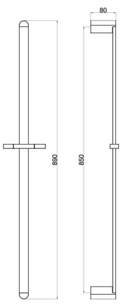 Душевая штанга BelBagno ARLIE ARL-SA-CRM