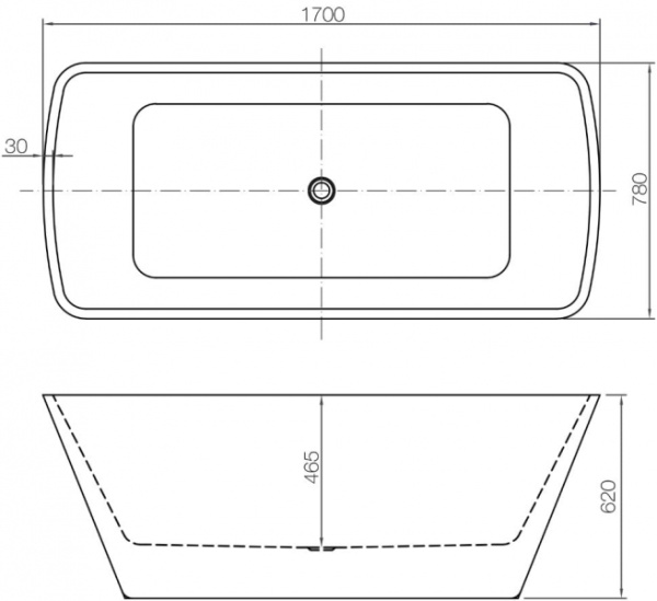 Ванна акриловая NT BATHROOM Lago di Lugano NT05