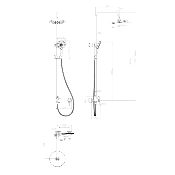 Смеситель Lemark Minima (LM3860C) для душа