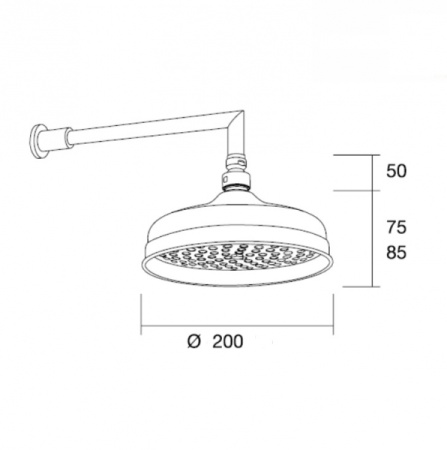 Верхний душ Margaroli L206GO