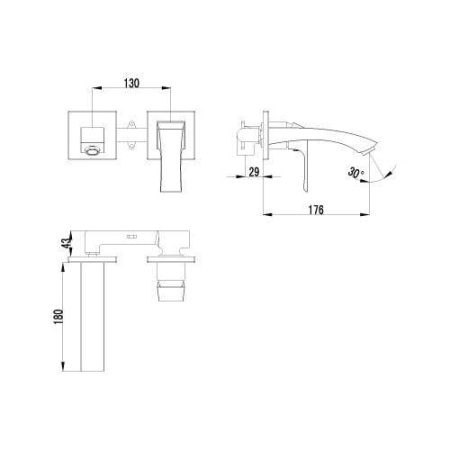 Смеситель для раковины Lemark Unit (LM4526C)