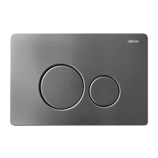 Комплект подвесной унитаз ABBER Rechteck AC1201MB черный матовый с инсталляцией AC0105 и кнопкой AC0121NG никель