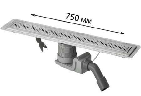 Душевой лоток с сифоном Viega Visign  ER1 750 мм 619053