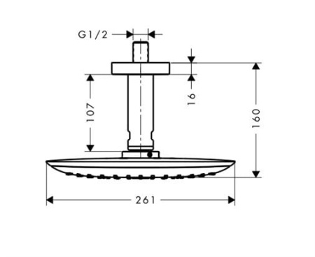 Верхний душ Hansgrohe PuraVida 27390000