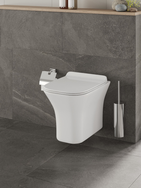 Комплект унитаза с инсталляцией безободковый Orange CI02-100W+APB288 кнопка смыва белый