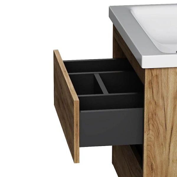 Тумба без раковины 60 см Am.Pm Pulse M91FHX0602OF дерево текстурированное