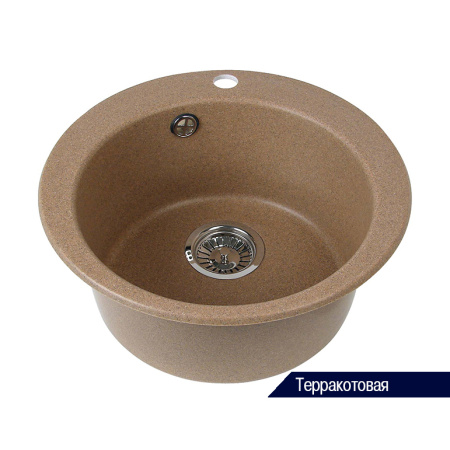 Кухонная мойка Aquaton Иверия 480 1A711132IV070 терракот