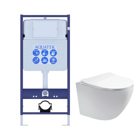Комплект унитаз с инсталляцией SET AQUATEK ЕВРОПА T 