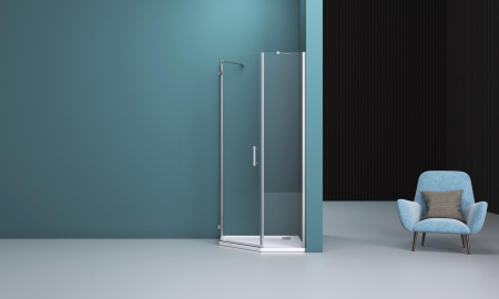 Душевой уголок (90х90) BelBagno KRAFT-P-1-90-C-Cr-L