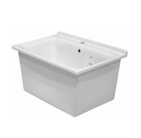 Хозяйственная раковина (75х50) Kerasan Aquadom 029301*1  белый, 1 отверстие