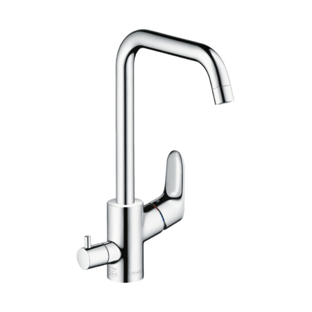 Смеситель для кухни с запорным вентилем для посудомоечной машины Hansgrohe Focus M41 31823000 хром