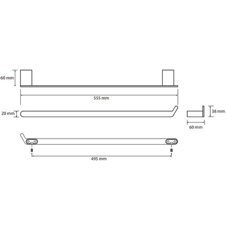 Полотенцедержатель Bemeta Organic 157104361