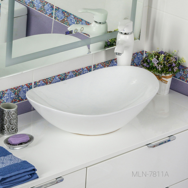 Раковина накладная (60,5х36) Melana 7811A-805