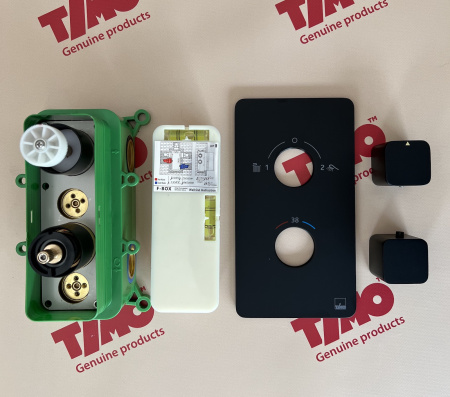 Душевая система встроенная с термостатом Timo Petruma SX-5059/03SM черный