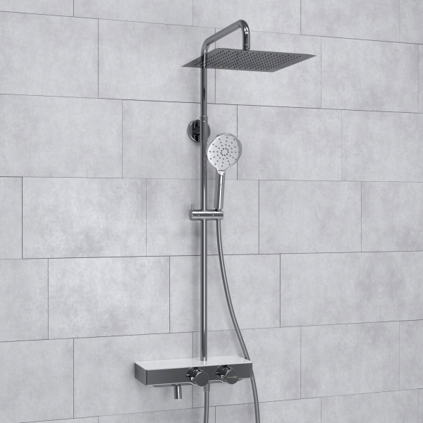 Душевая система WasserKRAFT A113.118.127.CH Thermo