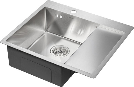 Кухонная мойка Paulmark  Flank PM225951-BSL брашированная нерж. сталь левая