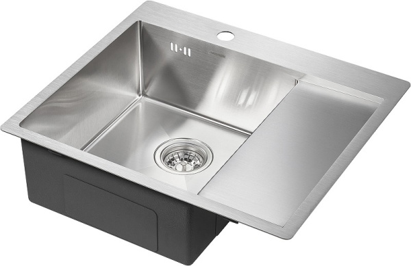 Кухонная мойка Paulmark  Flank PM225951-BSL брашированная нерж. сталь левая