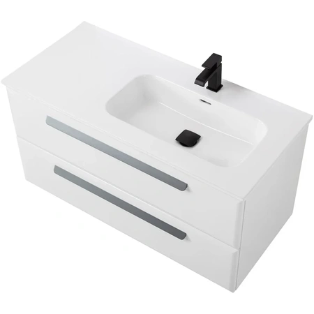 Тумба под раковину Cezares ECO-CER-N-1000-2C-SO-BL-R  Bianco Lucido без ручек