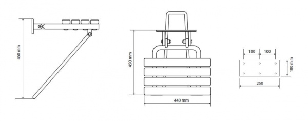 Сиденье для душа откидное BEMETA Help 301102184