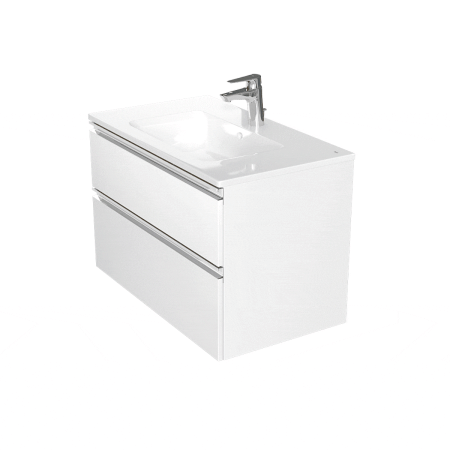 Тумба под раковину Roca The Gap 80 белый глянец 2 ящика A857399806