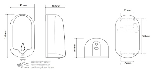 Дозатор для жидкого мыла Bemeta Hotel 124109290