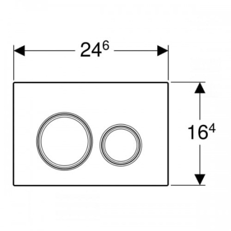 Кнопка смыва Geberit Sigma 21 115.884.SJ.1