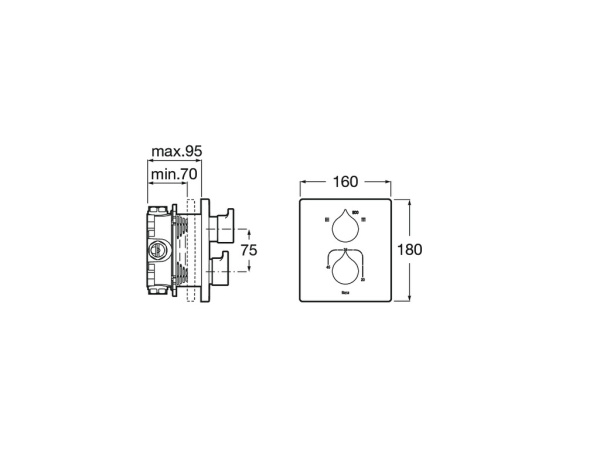 Смеситель для ванны Roca Insignia 5A0C3ACN0
