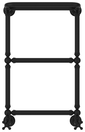 Полотенцесушитель Водяной Сунержа Ренессанс 1386 (66х40) Матовый Черный 31-0281-6640