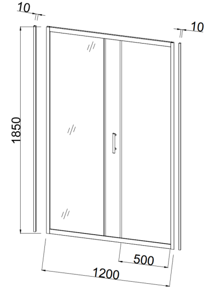 Душевые двери Taliente 120 TA-120MP