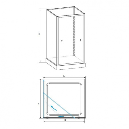 Душевой уголок RGW OLB-206 13130699-95