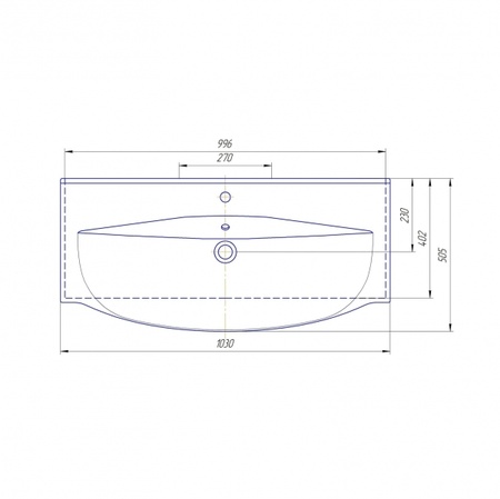 Раковина Kirovit Элвис 1050