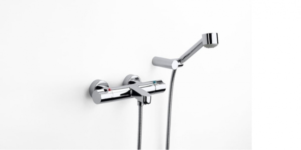 Смеситель для душа термостатический настенного монтажа с ручным душем Roca MOAI-T A5A1346C02