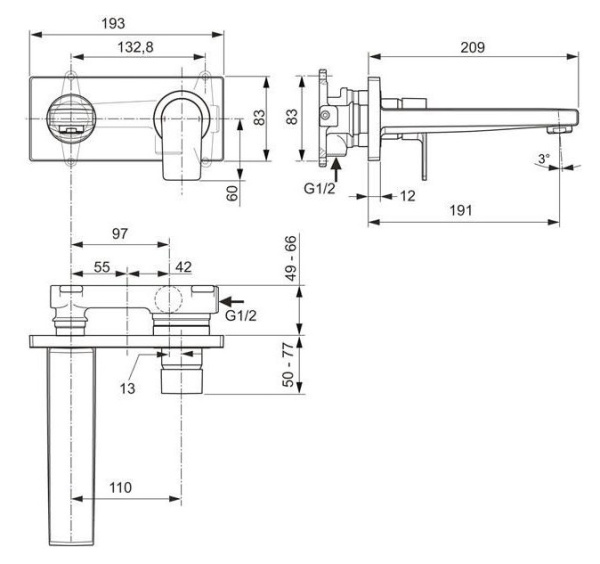 Смеситель для раковины Ideal Standard Edge A7116AA