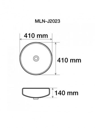 Раковина MELANA J2023-805