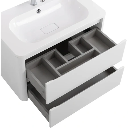 Тумба под раковину Cezares RELAX-800-2C-SO-BL Bianco Lucido