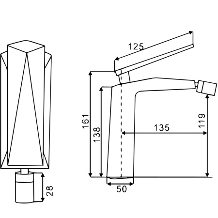 Смеситель для биде Boheme Venturo 376