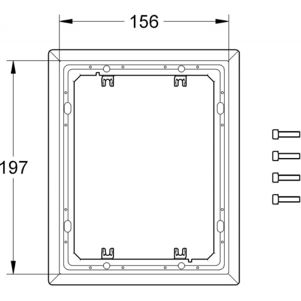 Монтажная рамка для кнопки Grohe 42269 000 (42269000) Монтажная рамка для кнопки Grohe 42269 000 (42269000)