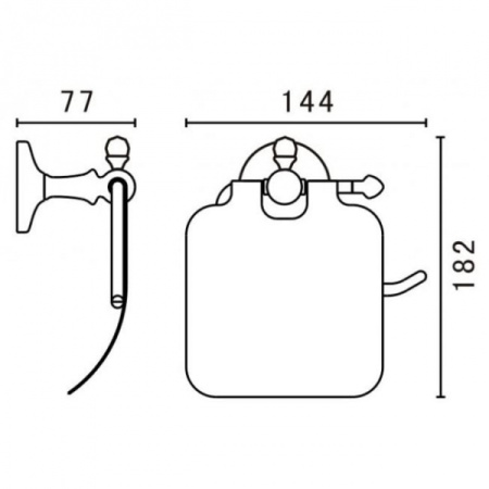 Держатель туалетной бумаги Art&Max AM-E-2683SJ-Br