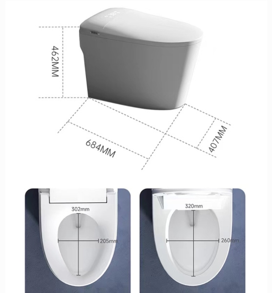 Унитаз приставной электронный, с функцией биде SantiLine SL-5036